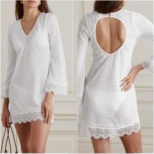 Waimari Tournesol Lace Trim Open Knit Dress Size Small New With Tags